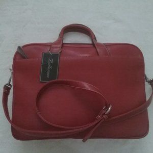 Bellerose purse/briefcase 15 x11x 3  Rust color.